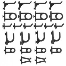 Painel Organizador Para Ferramentas Em Plástico Perfurado Organizador Preto - 5