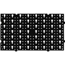 Painel Organizador Para Ferramentas Em Plástico Perfurado Organizador Preto - 4