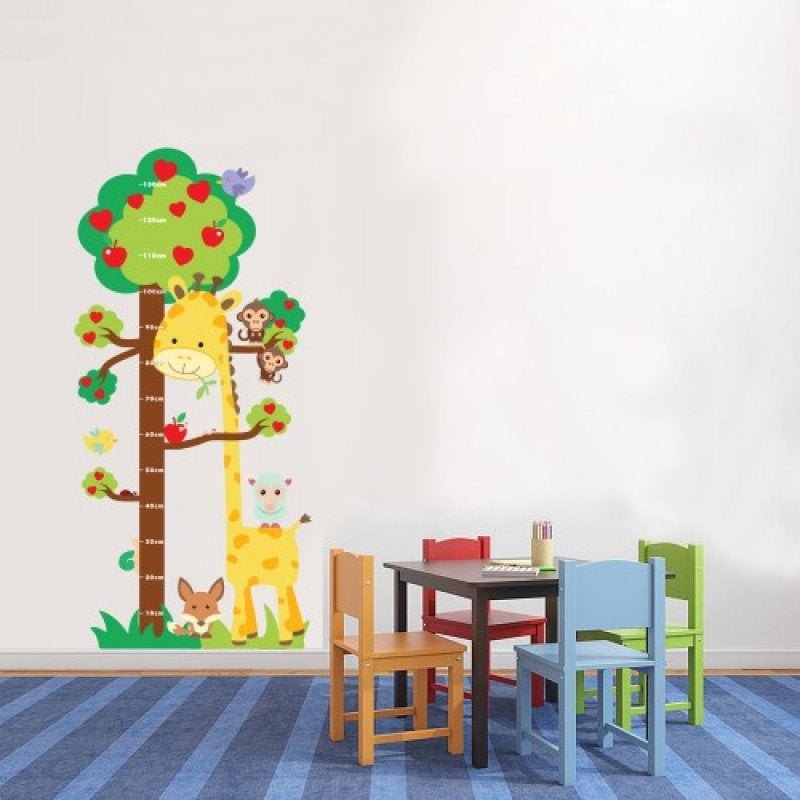 Adesivo Decorativo Infantil Stixx Reguinha Zoo colorido (66x140cm)