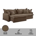 Ver imagem 5 de Sofá Cama Leona Retrátil e Reclinável 190 Cm Braço 15 Cm Meu Sofá Online