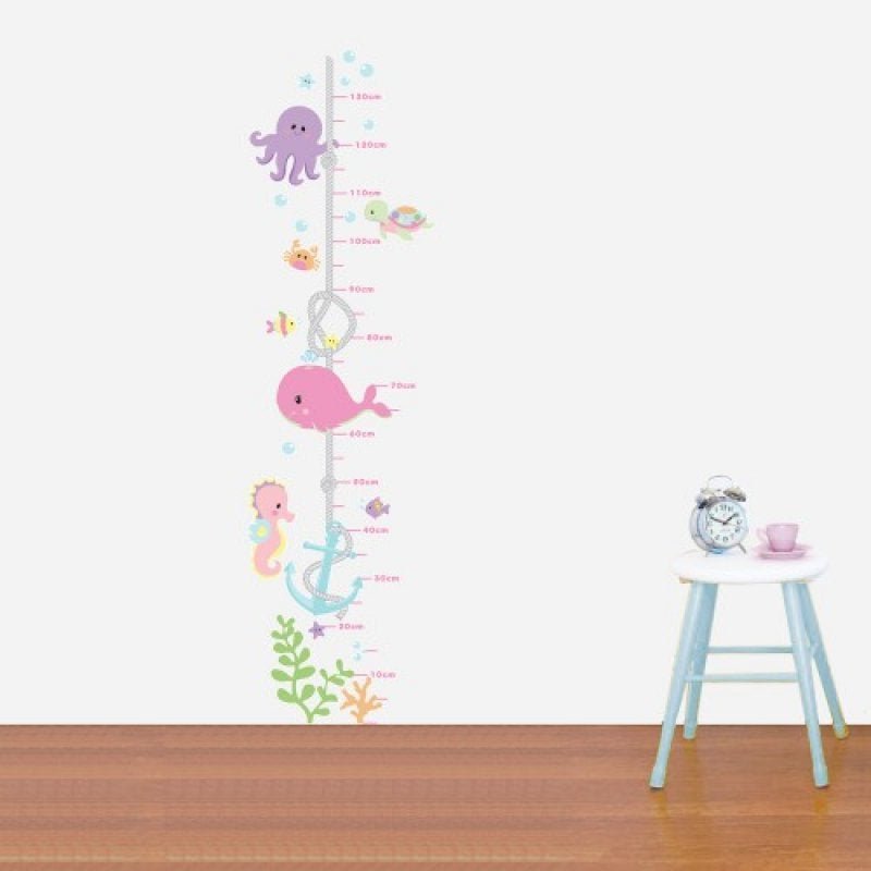 Adesivo Decorativo Infantil Stixx Reguinha Fundo do Mar Menina colorido (38x140cm) - 1