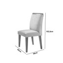 Ver imagem 4 de Conjunto Sala de Jantar Mesa Olimpia 120 Cm em Mdf e 4 Cadeiras Athenas
