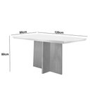 Ver imagem 3 de Conjunto Sala de Jantar Mesa Olimpia 120 Cm em Mdf e 4 Cadeiras Athenas