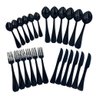 Jogo com 24 Talheres em Aço Inox Black Colher Garfo e Faca - 1