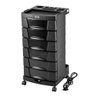 Carrinho Auxiliar Cabeleireiro Beauty Care com Tomada Embutida Preto - Dompel - 1