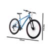 Bicicleta Discovery Aro 29 Alumínio Aventura Houston Quadro 18 Aço Carbono 21 Marchas Azul - 3
