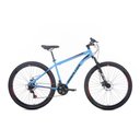 Ver imagem 2 de Bicicleta Discovery Aro 29 Alumínio Aventura Houston Quadro 18 Aço Carbono 21 Marchas Azul