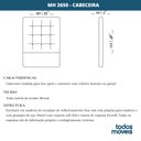 Ver imagem 5 de Cabeceira MH-2650 Herval Estofada Solteiro 90 cm Veludo Marrom B