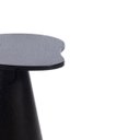 Ver imagem 2 de Mesa Lateral Orgânica Ébano 51 Cm Linn Design Decor Mesa Lateral Cone Ébano
