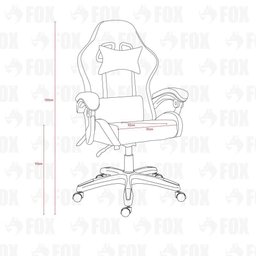 Cadeira Gamer Fox Racer Nordic Rgb Preta B98 - 3