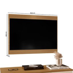 Painel para Tv Suspenso Extensivo Ambiente Texas Carvalho Americano - Incorplac - 3