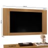 Painel para Tv Suspenso Extensivo Ambiente Texas Carvalho Americano - Incorplac - 4