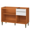 Ver imagem 2 de Balcão de Pia 100% Mdf 3 Portas 2 Gavetas 120 Cm Luna Cinamomo/branco