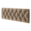 Ver imagem 3 de Cabeceira de Cama Queen Estofada Capitone Pari 1,60 X 55 Bege Suede