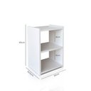 Ver imagem 2 de Mesa de Cabeceira Nicho Quarto 100% Mdf Ssx Multicoisas Branco