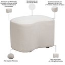 Ver imagem 4 de Puff Orgânico Decorativo Quarto Infantil Fada D02 Bouclê Off White C-200 - Lyam Decor