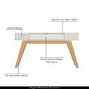 Ver imagem 3 de Aparador Decorativo 136cm Ripado com Gaveta Itacaré Off White G73 - Gran Belo