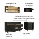 Ver imagem 6 de Armário de Cozinha Compacta 190cm Preto/Rustic Reims Madesa 01