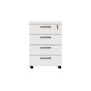 Ver imagem 6 de Gaveteiro para Escritório Organizador 4 Gavetas Branco F5 Office