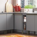 Ver imagem 2 de Balcão para Cozinha de Canto Reto Greta Cinza