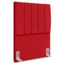 Ver imagem 1 de Cabeceira Solteiro 100 Cm com Frame Dalia Suede Vermelho Artte