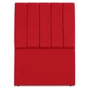 Ver imagem 5 de Cabeceira Solteiro 100 Cm com Frame Dalia Suede Vermelho Artte