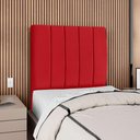Ver imagem 2 de Cabeceira Solteiro 100 Cm com Frame Dalia Suede Vermelho Artte