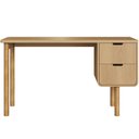Ver imagem 2 de Mesa Escrivaninha Orgânica Home Office 2 Gavetas Flex 136cm Nordic A03 Hanover Roble - Lyam Decor