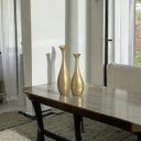 Ver imagem 5 de Dupla de Vasos Decorativos de Cerâmica Vanguard Dourado Ventura
