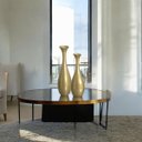 Ver imagem 2 de Dupla de Vasos Decorativos de Cerâmica Vanguard Dourado Ventura