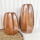Ver imagem 3 de Dupla Vaso Centro de Mesa Grande Médio Alto Relevo Cobre