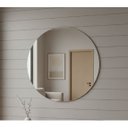 Ver imagem 5 de Espelho Multiuso Lapidado Redondo 40cm Diam. com Suporte de Fixação.