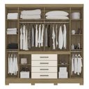 Ver imagem 3 de Guarda Roupa Casal New Realce 8 Portas + 4 Gavetas-demóbile:amendola Touch/off-white