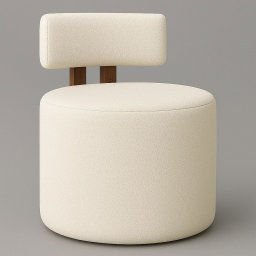 Poltrona Decorativa Organica Almyra - Tecido Boucle - Bege - 2