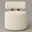 Ver imagem 3 de Poltrona Decorativa Organica Almyra - Tecido Boucle - Bege