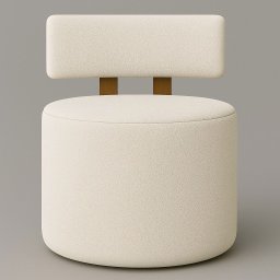 Poltrona Decorativa Organica Almyra - Tecido Boucle - Bege - 3