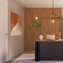 Ver imagem 3 de Painel Decorativo Ripado 134cm x 250cm / Freijó - 100% MDF