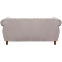 Ver imagem 3 de Sofá Chesterfield 3 Lugares Realeza Vintage Retrô Suede Bege Claro