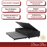 Cama Box Baú Solteiro com Pistão a Gás Revestida Suede Preto - 9