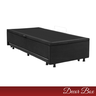 Cama Box Baú Solteiro com Pistão a Gás Revestida Suede Preto - 2