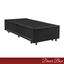 Ver imagem 2 de Cama Box Baú Solteiro com Pistão a Gás Revestida Suede Preto
