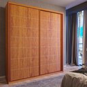 Ver imagem 1 de Guarda Roupa Solteiro Titan 2 Portas de Correr 2 Gavetas MDF Naturale Bom Pastor Móveis