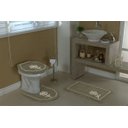 Ver imagem 1 de Jogo de Banheiro 3 Peças - Istambul - Bege