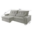 Ver imagem 6 de Sofá Nivus Linho 02 Módulos de 120cm B25cm Meu Sofá Online
