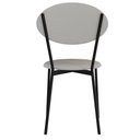 Ver imagem 6 de Cadeira Estofada para Sala de Jantar Azuri Preto C01 Courino Off White - Lyam Decor