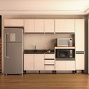 Ver imagem 1 de Cozinha Compacta 6 Peças 250032 sem Tampo Koya Creme Politorno Móveis