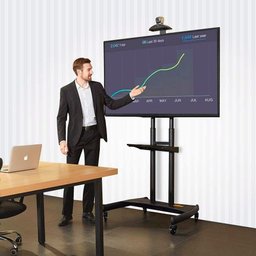 Pedestal para Tv de 55 a 85 Videoconferência com Rodízios Ava1800-70-1p - 7