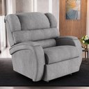 Ver imagem 6 de Poltrona do Papai Sala de Cinema Reclinável Kylie Power Touch Massagem USB Linho Cinza G23 Gran Belo