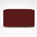 Ver imagem 6 de Kit Namoradeira + 4 Poltronas Decorativas para Sala Mila Suede Cores Pé de Plastico Cromado