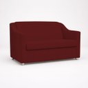 Ver imagem 5 de Kit Namoradeira + 4 Poltronas Decorativas para Sala Mila Suede Cores Pé de Plastico Cromado
